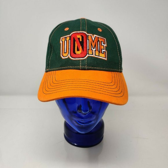 WWE UCME HLR Green Orange Never Give Up Hat Cap Baseball Snapback - Picture 2 of 6